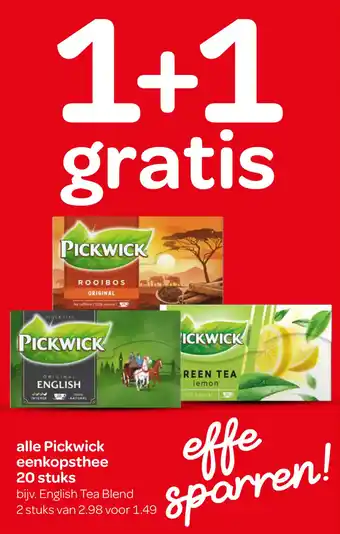 Alle Pickwick eenkopsthee