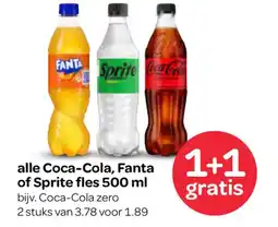 Spar Alle Coca-Cola, Fanta of Sprite aanbieding