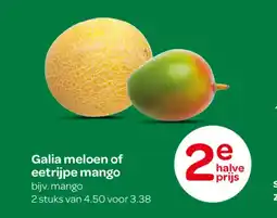 Spar Galia meloen of eetrijpe mango aanbieding