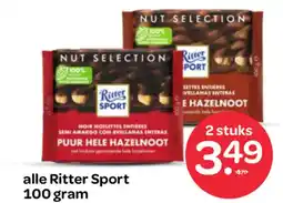 Spar Alle Ritter Sport aanbieding