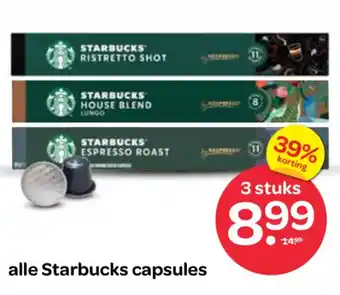 Spar Alle Starbucks capsules aanbieding