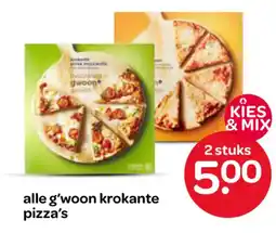 Spar Alle g'woon krokante pizza's aanbieding