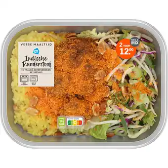 Albert Heijn AH Verse maaltijd indische runderstoof aanbieding