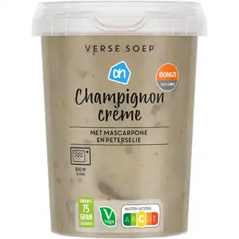 Albert Heijn AH Verse soep champignon crème aanbieding