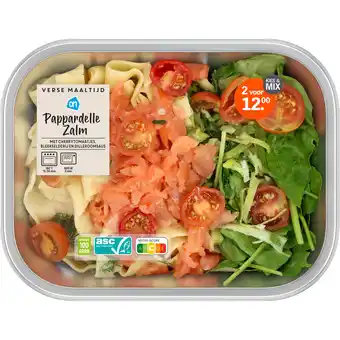Albert Heijn AH Verse maaltijd pappardelle zalm aanbieding