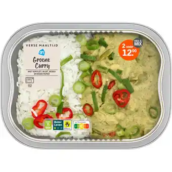 Albert Heijn AH Verse maaltijd groene curry aanbieding