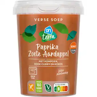 Albert Heijn AH Verse soep paprika zoete aardappel aanbieding