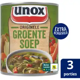 Jumbo Unox Soep In Blik Originele Groente 800 ml aanbieding