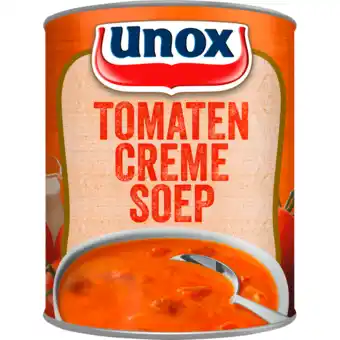 Jumbo Unox Soep In Blik Stevige Tomaten Crème 800 ml aanbieding