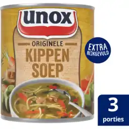Jumbo Unox Soep In Blik Originele Kippensoep 800 ml aanbieding