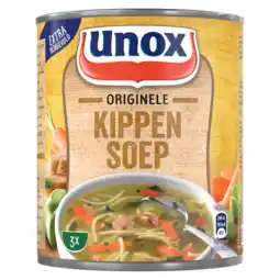 Jumbo Unox Soep In Blik Originele Kippensoep 800 ml aanbieding
