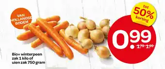 Spar Bio+ winterpeenof uien aanbieding
