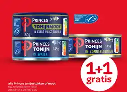 Spar Alle Princes tonijnstukken of moot aanbieding