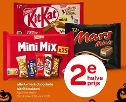Spar Alle A-merk chocolade uitdeelzakken aanbieding