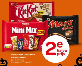 Spar Alle A-merk chocolade uitdeelzakken aanbieding