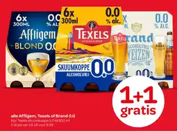 Spar Alle Affligem, Texels of Brand 0.0 aanbieding