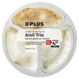 PLUS PLUS Aioli Trio aanbieding