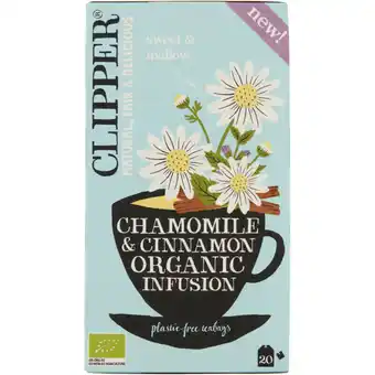 Albert Heijn Clipper Chamomille cinnamon organic infusion aanbieding