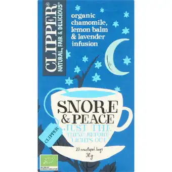 Albert Heijn Clipper Snore & peace organic infusion aanbieding