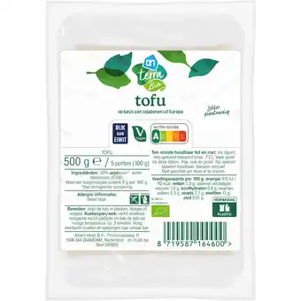 Albert Heijn AH Terra Biologische tofu grootverpakking aanbieding