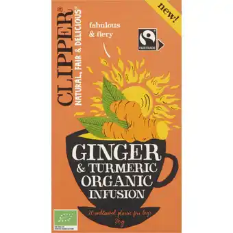 Albert Heijn Clipper Ginger turmeric organic infusion aanbieding