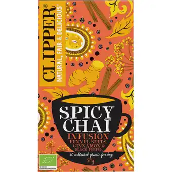 Albert Heijn Clipper Spicy chai organic infusion aanbieding
