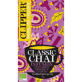 Albert Heijn Clipper Classic chai organic infusion aanbieding