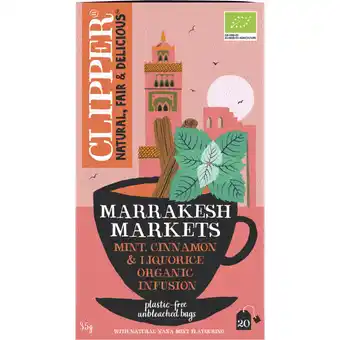Albert Heijn Clipper Marrakech mint organic infusion aanbieding