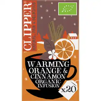 Albert Heijn Clipper Warming orange cinnamon organic infusion aanbieding