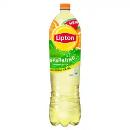 PLUS Lipton Ice tea sparkling green citrus zero aanbieding
