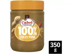 Hoogvliet Calvé Pindakaas 100% Grof Gemalen Pinda's aanbieding