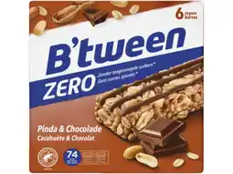 Hoogvliet Hero B'tween zero pinda chocolade aanbieding