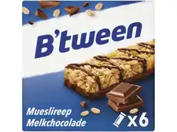 Hoogvliet Hero B'tween Mueslireep Melkchocolade aanbieding