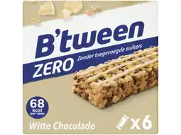 Hoogvliet Hero B'tween Mueslireep Zero Witte Chocolade aanbieding