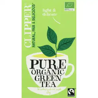 Albert Heijn Clipper Pure organic green tea aanbieding