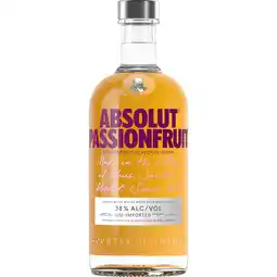 PLUS Absolut Vodka Passionfruit 38% aanbieding