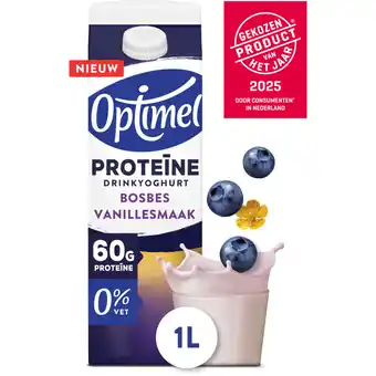 Albert Heijn Optimel Drinkyoghurt protein bosbes vanille aanbieding
