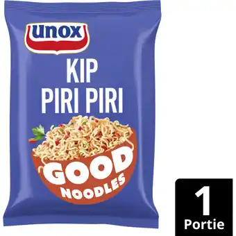 Albert Heijn Unox Good noodles kip piri piri aanbieding