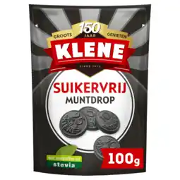 PLUS Klene Suikervrij muntdrop aanbieding