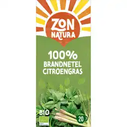 Albert Heijn Zonnatura 100% brandnetel citroengras infusie aanbieding