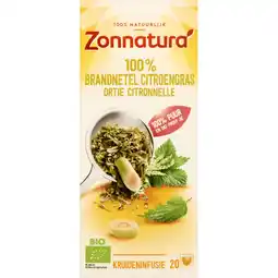Albert Heijn Zonnatura 100% brandnetel citroengras infusie aanbieding