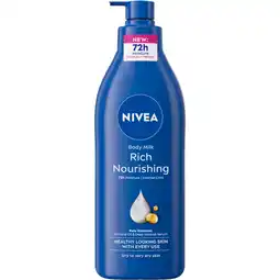 Albert Heijn NIVEA Verzorgende body milk met pomp aanbieding
