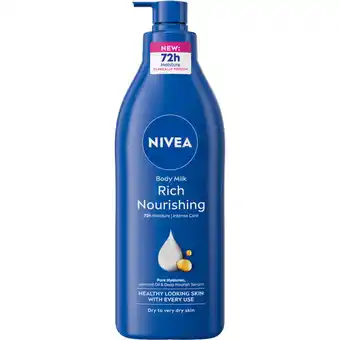 Albert Heijn NIVEA Verzorgende body milk met pomp aanbieding