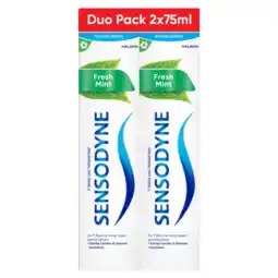 Albert Heijn Sensodyne Fresh mint tandpasta 2-pack aanbieding