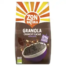 Albert Heijn Zonnatura Granola crunchy cacao vezelrijk aanbieding