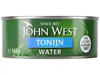 Hoogvliet John West Tonijnstukken in water aanbieding