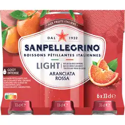 Albert Heijn S. Pellegrino Aranciata rossa light 6-pack aanbieding