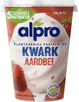 PLUS Alpro Plantaardige Variatie op Kwark Aardbei aanbieding