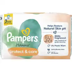 Albert Heijn Pampers Harmonie calendula babydoekjes 3-pack aanbieding