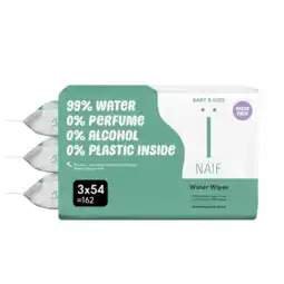 Albert Heijn Naïf Baby & kids waterdoekjes 3-pack aanbieding